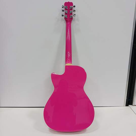Carly by Carlo Robelli Pink Acoustic Guitar Model CAG5P image number 2