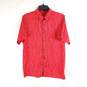 Hugo Boss Men Red S/S Button Up Shirt zs M image number 1