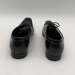 Mens Black Leather Square Toe Low Top Lace-Up Derby Dress Shoes Size EU 41 alternative image