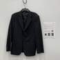 Giorgio Armani Mens Black Notch Lapel Long Sleeve Two-Button Blazer Sz 50 W/COA image number 1