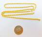 14K Yellow Gold Rope Chain Necklace for Repair 3.9g image number 5