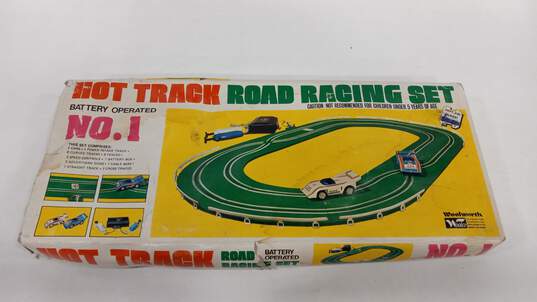 Vintage Woolworth Hot Track Road Racing Set w/Box image number 5
