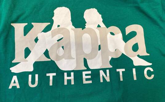 Kappa Unisex Green Graphic T-Shirt- XL NWT image number 6