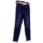 Womens Blue Denim Medium Wash Pockets Stretch Skinny Leg Jeans Size 27 image number 1