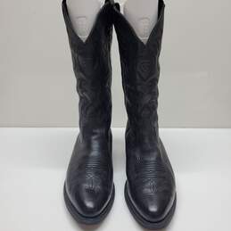 Ariat Deetan Heritage R Toe Black Leather Men's Boots Size 10EE alternative image