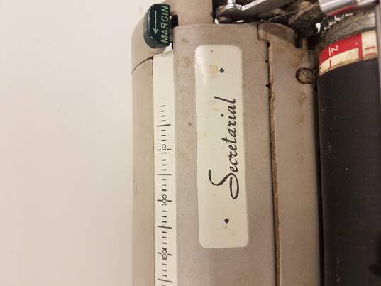 Vintage Smith-Corona Secretarial Manual Typewriter Gray Metal image number 4