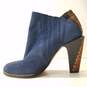 LAMB Snakeskin Women's Boots Navy Size 7 image number 2