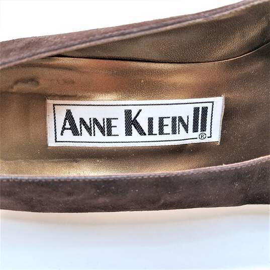 Anne Klein Brown Suede Pumps Size 9 image number 8