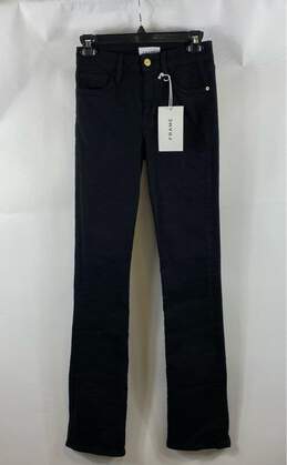 NWT Frame Womens Black Dark Wash Mid-Rise Le Mini Denim Bootcut Jeans Size 25