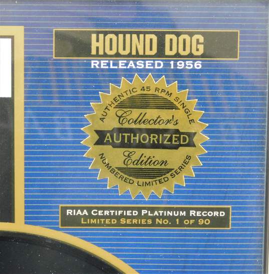 Elvis Presley Collectors Edition Platinum Records Heartbreak Hotel + Hound Dog image number 5