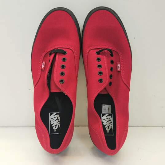 Vans Men's Authentic Black Sole Jester Red Ankle Casual Sneaker sz 13 image number 6