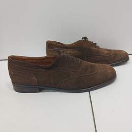 Santoni Sherpa By Silcea Men's Brown Leather Or Suede Dress Shoes Size 10.5