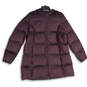 Womens Purple Long Sleeve Hooded Full-Zip Puffer Jacket Size XXL image number 1