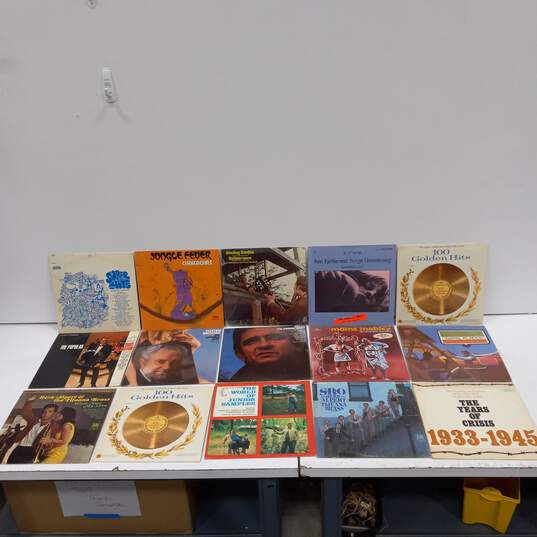 Lot of 15 Assorted Vinyl Record Albums image number 1