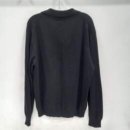 Joseph & Lyman Men's Black Cashmere Collared Sweater Size L alternative image
