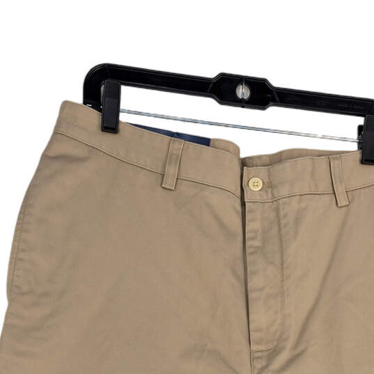 NWT Mens Khaki Classic Fit Flat Front Straight Leg Chino Pants Size 36x32 image number 3
