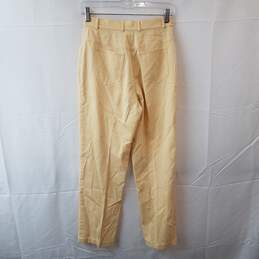 St. John Sport by Marie Gray Women's Yellow Stretch Cotton Pants Size 2 alternative image