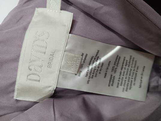 Women's Lavender Short Flutter Sleeve Dress Size 14 NWT image number 5