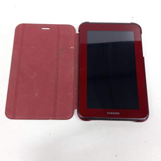 Samsung 8GB Galaxy Tab 2 w/ Case - Red image number 1
