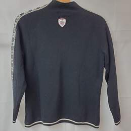Eddie Bauer Merino Wool Pullover Black/White Sweater Women's Large alternative image
