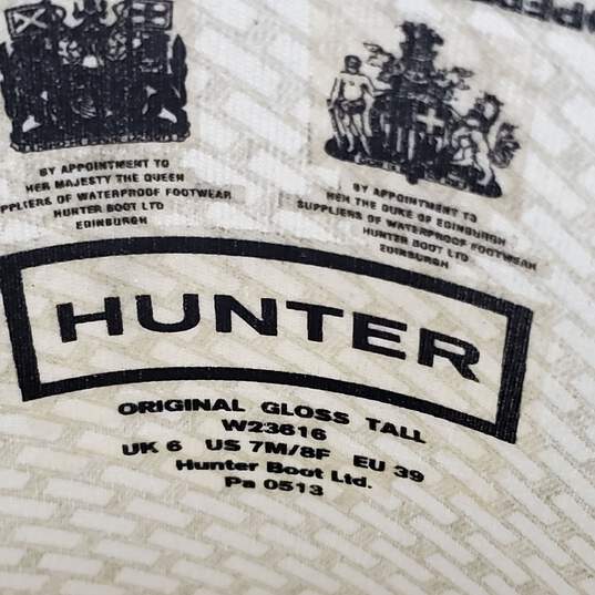 Hunter Original Gloss Tall Rain Boots Size 7M/8F Black image number 6