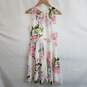 Ann Taylor factory white floral fit and flare dress 8 petite nwt image number 2