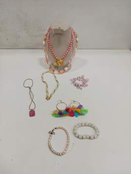 Bundle of Pink Themed Costume Jewelry