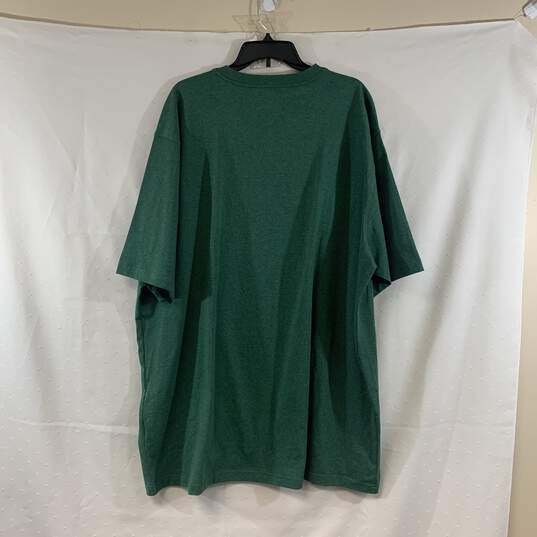 Men's Green Heather Carhartt Loose Fit Pocket T-Shirt, Sz. 2XLT image number 2