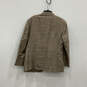 Womens Brown Linen Single-Breasted Two-Button Blazer With Vest Size 44R/XL image number 2