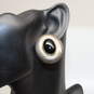 Vintage Moulage Modele Sterling Silver Black Obsidian Earrings image number 3