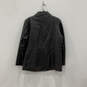 Mens Black Classic Long Sleeve Collared Full Zip Leather Jacket Size 1X image number 2