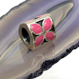 Designer Pandora S925 ALE Sterling Silver Pink Flower Stylish Beaded Charm alternative image