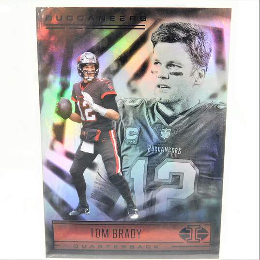 5 Tom Brady Football Cards Tampa Bay Buccaneers image number 1