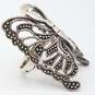925 Sterling Silver Butterfly Ring. image number 2