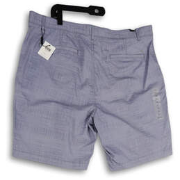 NWT Mens Gray Plaid Slash Pockets Flat Front Chino Shorts Size 38 alternative image