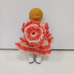 Vintage 1991 Daisy Kingdom Vinyl Doll Peach Knit Outfit 12" alternative image
