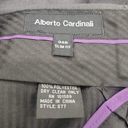 Alberto Cardinali Women Gray Pants SZ 34R NWT image number 4
