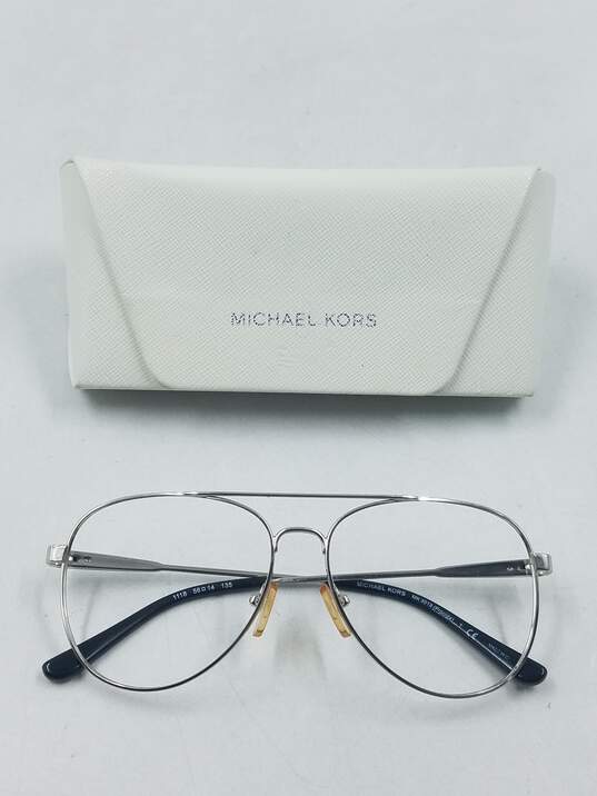 Michael Kors Silver Aviator Eyeglasses image number 1