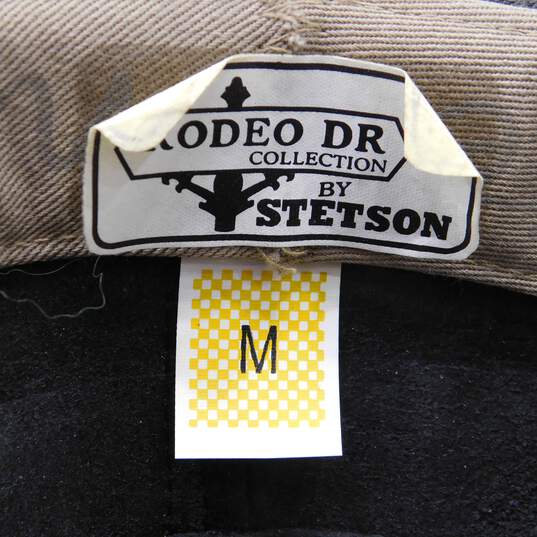 Stetson Rodeo Dr Collection Mens Black Leather Western Cowboy Hat Size Medium image number 4