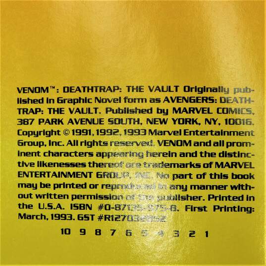 Marvel Modern Age Venom: Deathtrap - The Vault Graphic Novel (1993) image number 5
