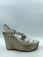 Authentic Prada Pale Gray Wedge Sandals W 10 image number 1