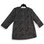 NWT Womens Gray Black Animal Print Boat Neck Pullover Sweater Size 2 image number 1