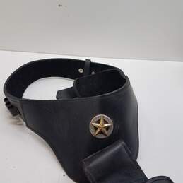 Unbranded Men's Western Cartridge Gun Belt with Holster Black Size 38 alternative image