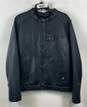 Levi's Black Faux Leather Jacket - Size Medium image number 1