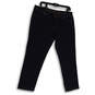 Womens Black Dark Wash Pockets Stretch Skinny Leg Denim Ankle Jeans Size 12 image number 1