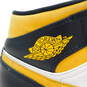 Jordan 1 Mid White Pollen Black Men's Shoe Size 9 image number 7