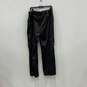 Womens Black Flat Front Pockets Straight Leg Casual Cargo Pants Size 16 image number 2
