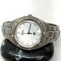 Designer Fossil Blue Silver-Tone Oyster Bracelet Analog Wristwatch image number 1
