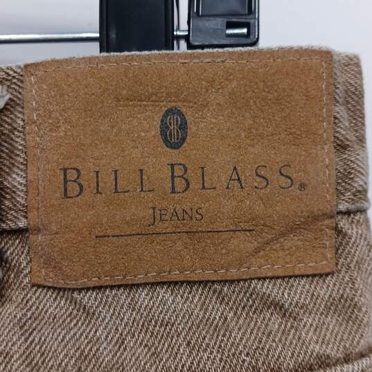 Bill Blass Men's Tan Tapered Leg Jeans Size 36x32 image number 4