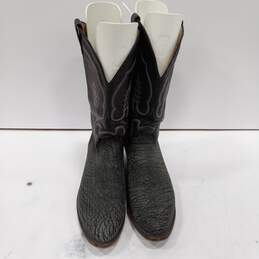 Abilene Men's Black Leather Western Boots Size 11D